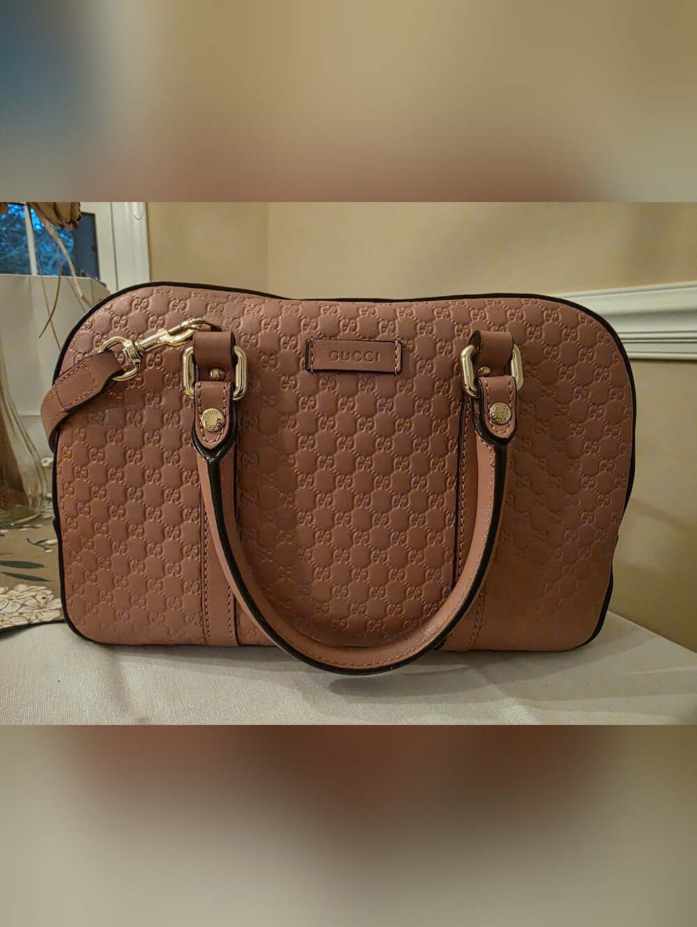 Gucci Soft Microguccissima Medium Crossbody Bag Soft Pink - Picture 5 of 12
